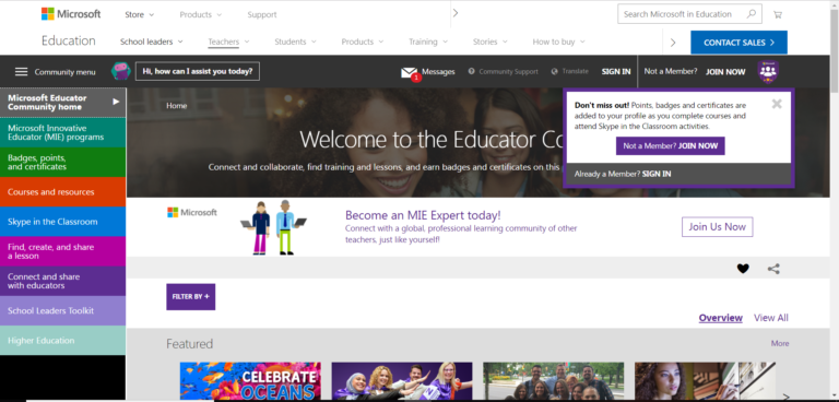 Microsoft Educator Community – Using Technology in Education
